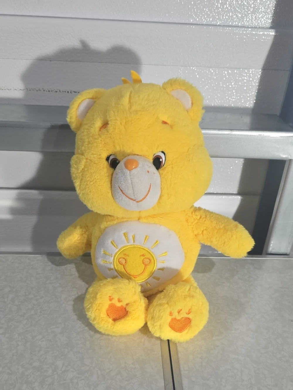 Care Bears Funshine Bear Yellow Sun On Belly  Plush Toy - Soft Kids Toy